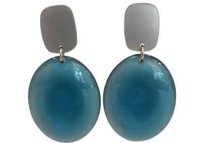 Large Plexi Pierced and Clip Earrings