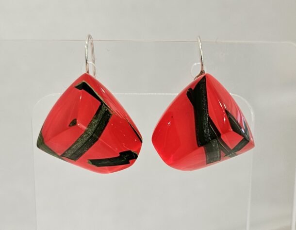 MARILYN'S DA GREAT RED PIERCED EARRINGS
