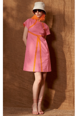 Marilyn's Dressy Casual Cotton Sleeve Short Dress