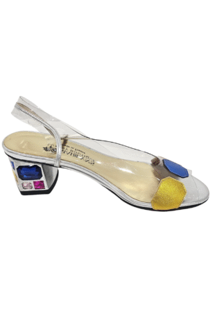 Muda Open Toe Clear Block Heel
