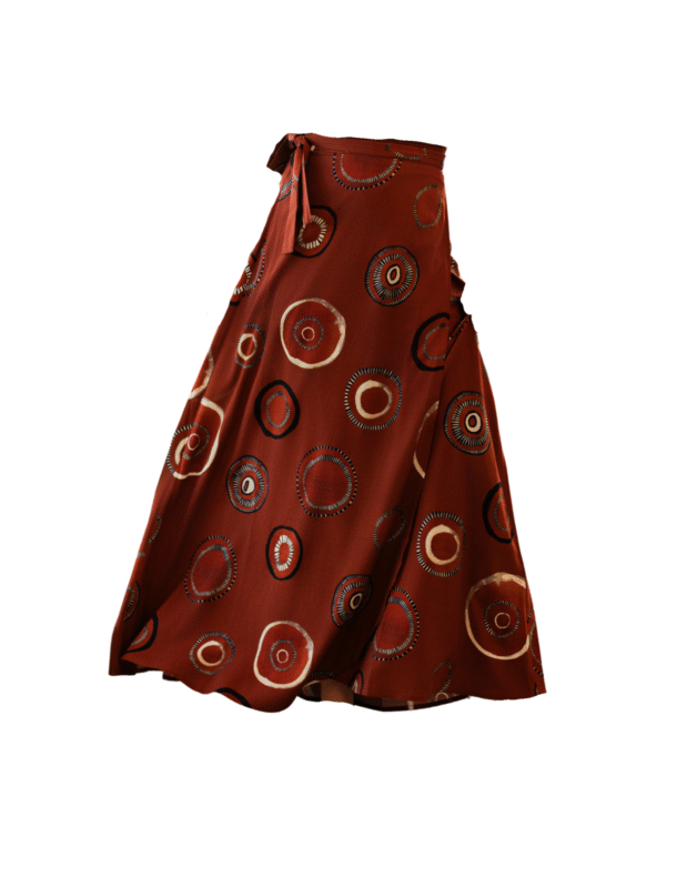 Sarong Wrap Print Skirt