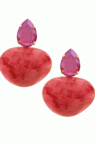 Marilyn's Spanish Marbled Resin Earrings