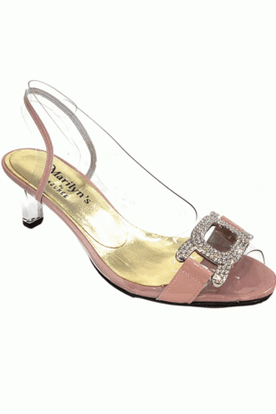 Marilyn's French Crystal Buckle Heel