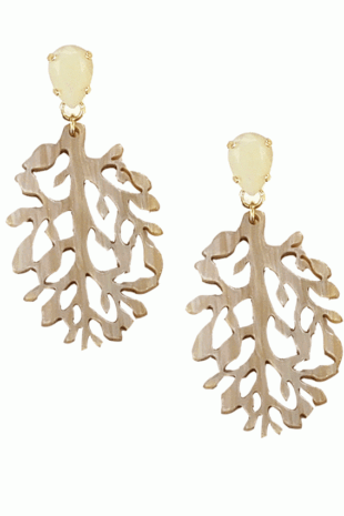 Marilyn's Spanish Forest Leaf Resin Earrings