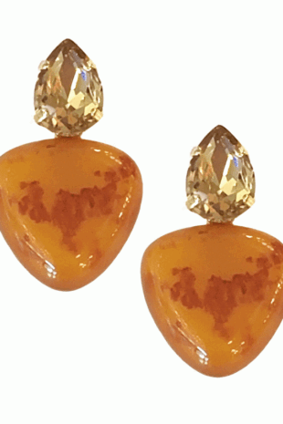 Marilyn's Spanish Triangle Resin Earrings