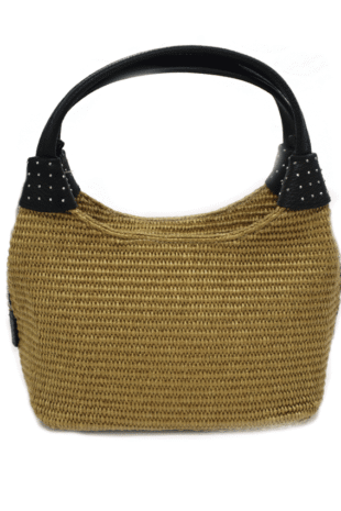 WOVEN FABRIC LEATHER ITALIAN BAG CROSSBODY - (Duplicate Imported from WooCommerce)