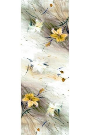 Marilyn's Italian design - Soft Flower Sketch Shawl - Gold