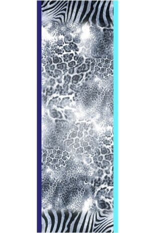 Marilyn original print - Animal Print -Shawl Blue