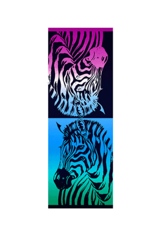 Marilyn's Zebra mirror original print rectangle scarf/Shawl