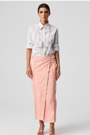 BA730  BEST LONG WRAP SKIRT