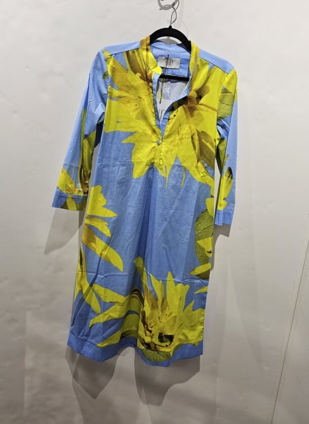 RM SS2442 FEMININE LONG SLEEVED COTTON DRESS