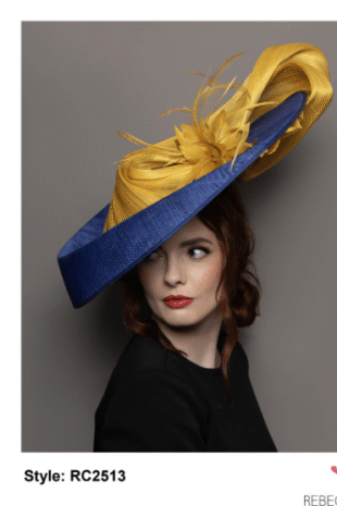 RC 2513 ROYAL BLUE YELLOW LARGE HAT