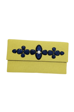 Marilyn's French Handmade Yellow Clutch
