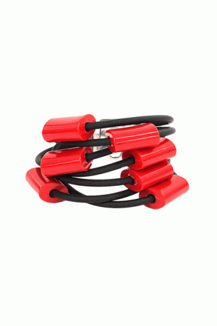 Marilyn's French Resin Beaded Cuff Bracelet