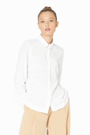 Marilyn's Italian Cool White Blouse
