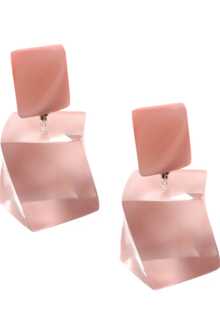 Marilyn's French Plexiglass Pierced Earrings MX326