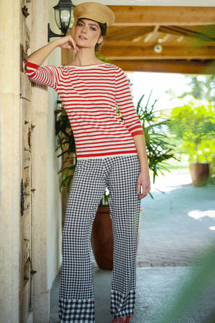 Marilyn's Italian Checkered Knit Pant