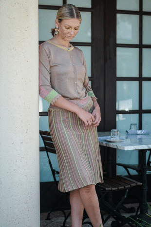 Marilyn's Italian Pink Knit Skirt