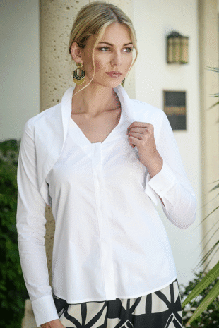 Marilyn's Marble Collared Blouse