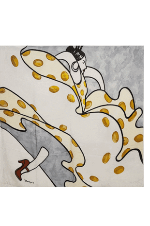 Marilyn's signature design scarf 55 inch square