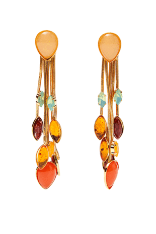 Marilyn's Best Long Colorful Fashion Pierced Earring